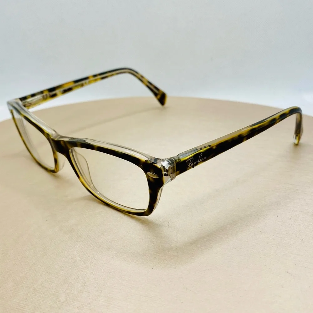 EUC Ray Ban Dark Havana RB 1550 Butterfly Shaped RX Eyeglasses